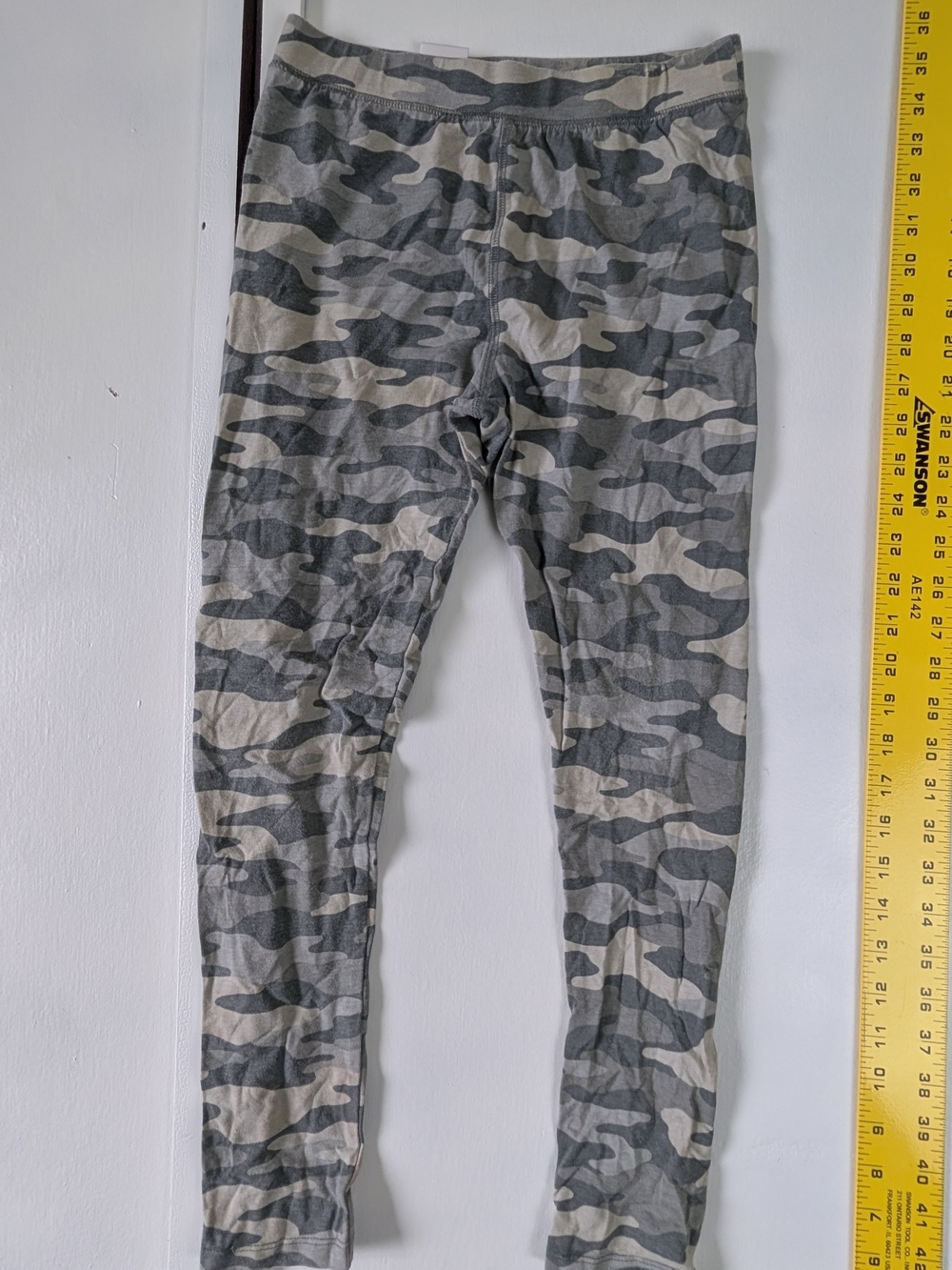 Kids Camo Leggings in Gray/Olive - Comfortable Stretch